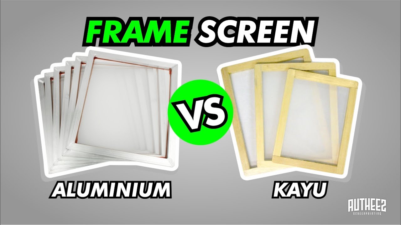 Bingkai Frame Screen sablon kaos Pilih  Mana Aluminium  