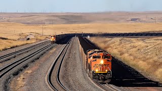 Trains In Wyoming's Powder River Basin: BNSF Orin Sub Pt. 1