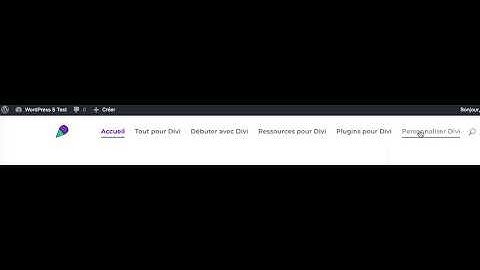 Ajouter une ligne sous les éléments du menu de Divi qui s