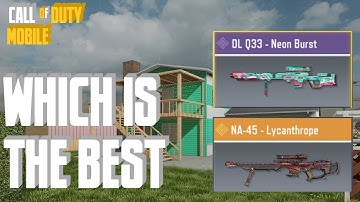 DL Q33 vs NA-45 COD Mobile Sniper | Which is the Best?