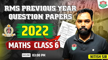 📄 Rashtriya Military School PYQ 2022 | Class - VI | Maths | Most Important Questions Explained