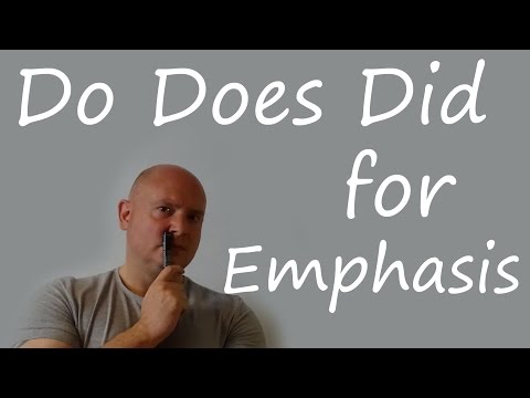 DO/DOES/DID — AUXILIARY EMPHASIS (video lesson + article + exercises)