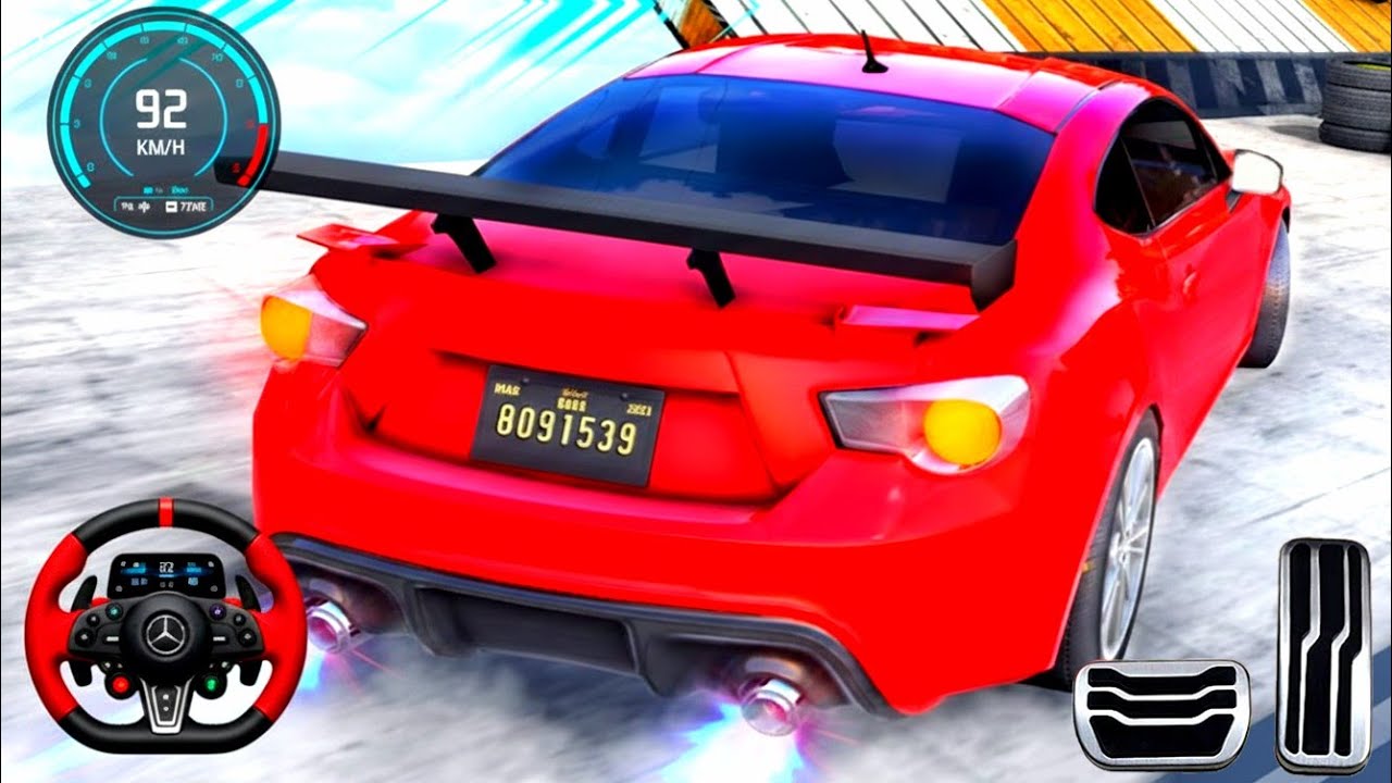 Crazy Street Stock Car Racing | New MC Queen Car Driving 3D | Ramp Car Stunt Gameplay 