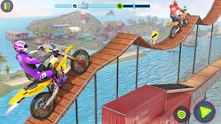 Doings Stunts Front flip Bike Stunt Tricks Master - Android Gameplay FHD screenshot 2