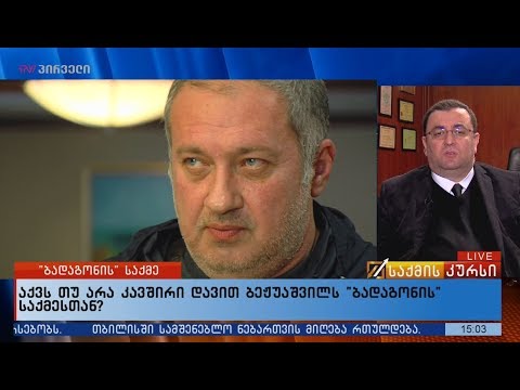 აქვს თუ არა კავშირი დავით ბეჟუაშვილს \"ბადაგონის\" საქმესთან?
