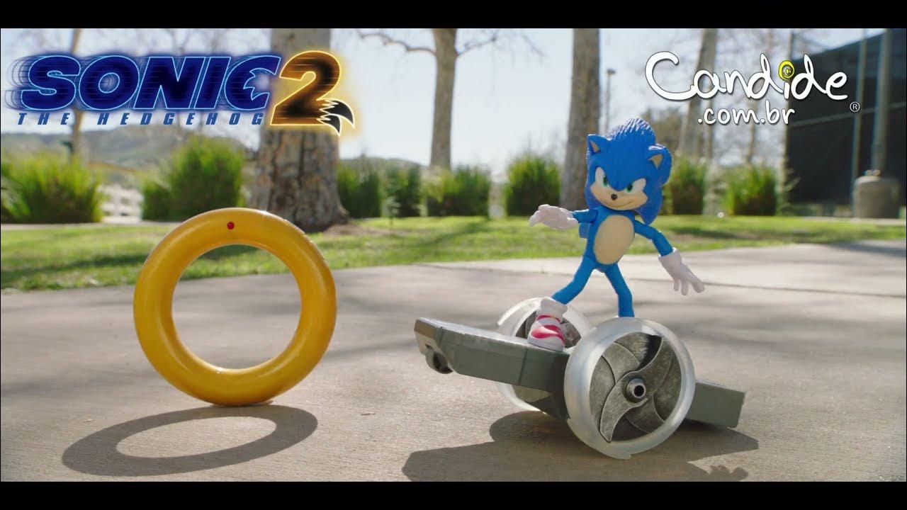 Boneco Sonic 2 Movie Sonic Speed Controle Remoto Candide - Papellotti