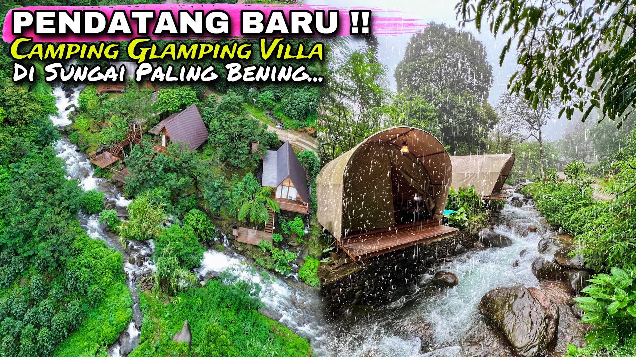 TEMPAT WISATA BARU DI PINGGIR SUNGAI | Camping Glamping Dan Villa | TAMAN KOPI GUNTANG