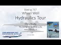 737 hydraulics  wheel well tour