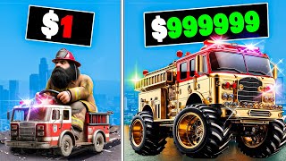 $1 to $1,000,000 Fire Truck in GTA 5