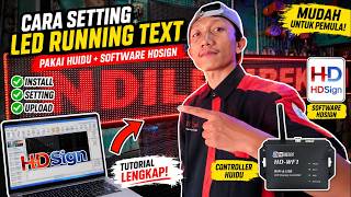 How to Set Up a Huidu LED Running Text Using HDsign Software - Easy & Fast!
