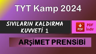 Sıvıların Kaldirma Kuvveti̇ Tyt Kamp 2024 Pdf 