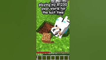 I Quit My Oldest Minecraft World!