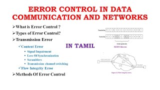 ERROR CONTROL IN DATA COMMUNICATION AND NETWORKS IN TAMIL