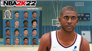 BEST CHRIS PAUL FACE CREATION IN NBA 2K22! HOW TO LOOK LIKE CP3