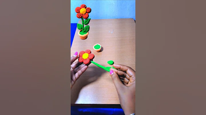 Diy clay flower pot #shorts video #shor