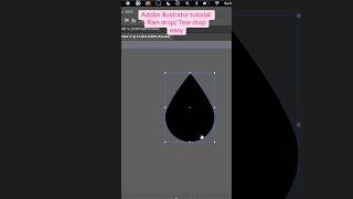Adobe Illustrator Tutorial: how to make a rain drop/ Tear drop #adobeillustrator #adobetutorial