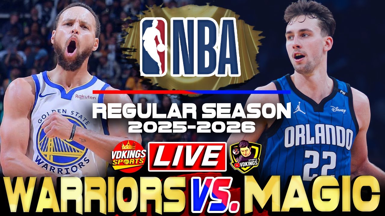 WARRIORS Vs ORLANDO MAGIC NBA Regular Season 2025 2026 Basketball 