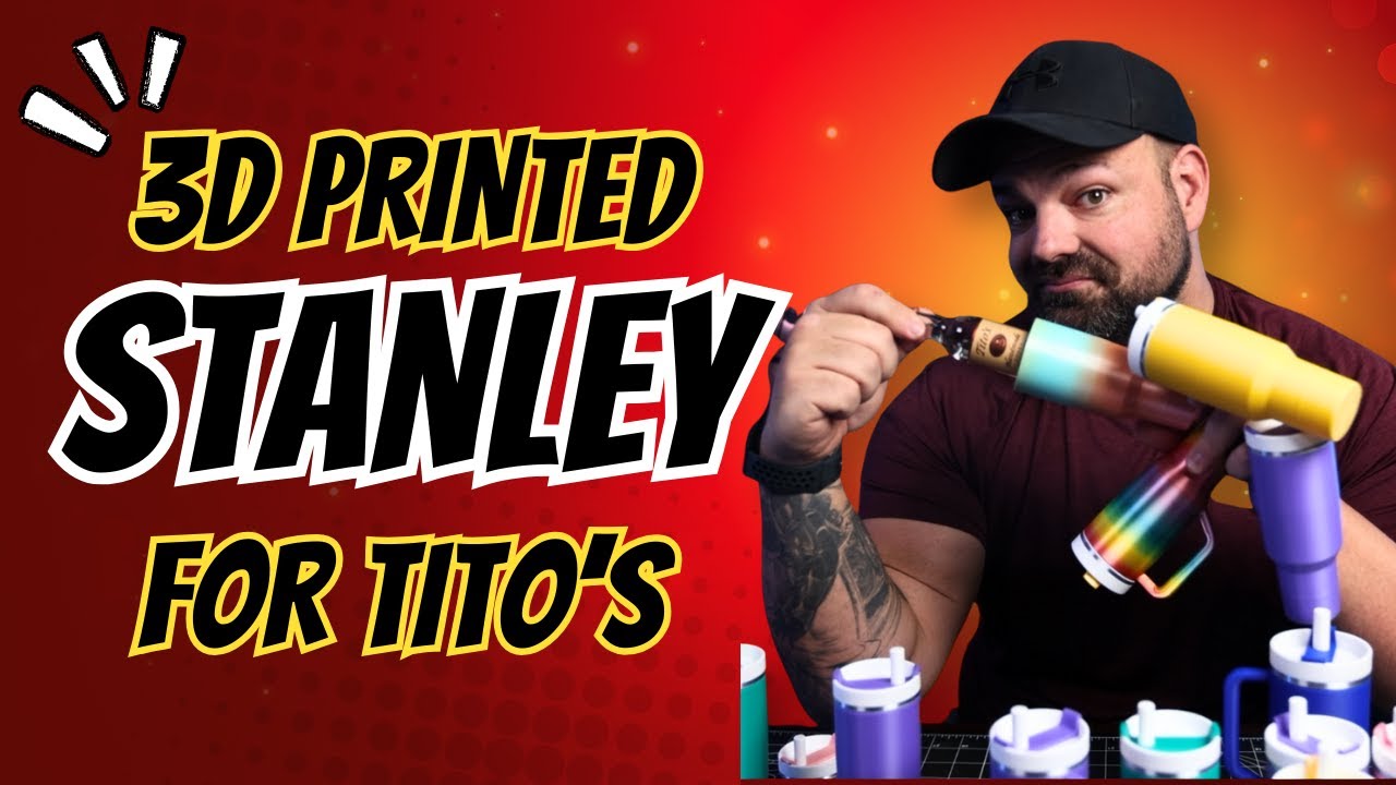 I 3D Printed a Mini “Stanley” Cup… That Holds a Tito’s Bottle (Bambu Studio Scaling Tutorial)