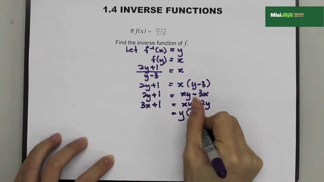 Spm Form 4 Additional Mathematics Chapter 1 Functions Youtube