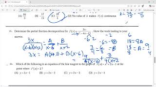 Precalc Onramps Unit 7 Review 33 to 38