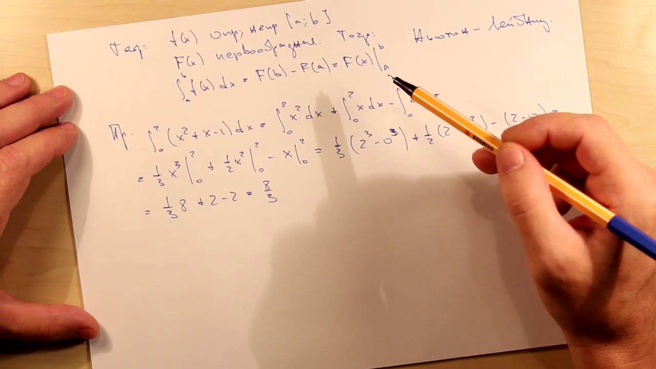 Формула Ньютона-Лейбница. Тема - YouTube