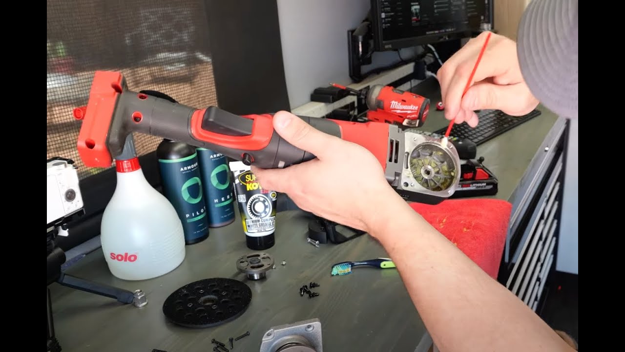 IG542 Changing the grease on the Milwaukee M18 Polisher (grease mod)