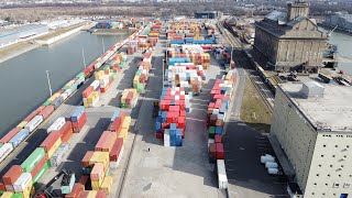 Mahart Container Center - DJI Mavic Mini footage - 2020, Hungary 🇭🇺, Budapest