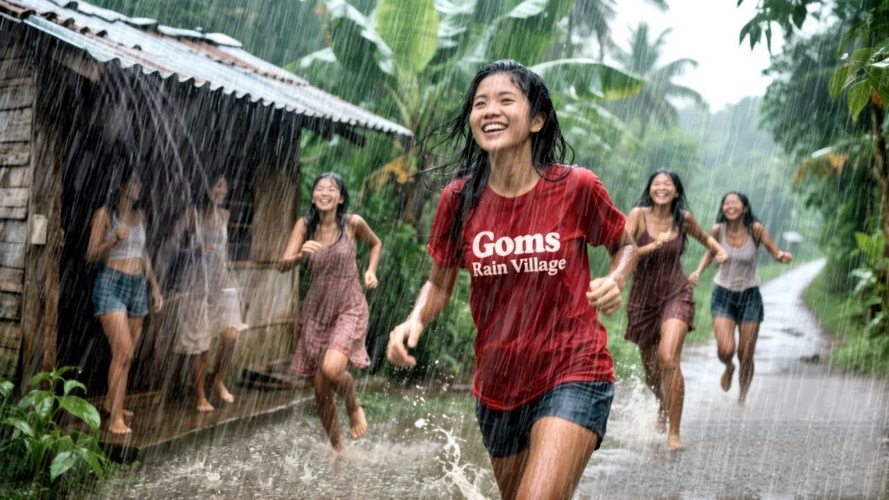 Sleep For 12 Hours Straight THUNDER and RAIN Storm,thunderstorm in rural Indonesia|Sleep Relaxation