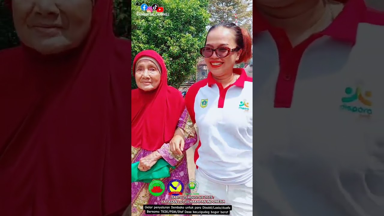 Yayasan Loutus harapan indonesia Gelar penyaluran sembako Disabil  bareng Ketua tksk/psm, 