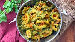 Instant karela bhujiii ….😋….#indianfood #indian #desi #crispy #simplelife