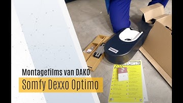 Montage en programmering van de motor Somfy Dexxo Optimo voor garagepoorten van DAKO