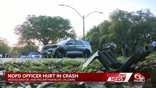 Former nurse rushes to help unconscious NOPD officer at crash scene