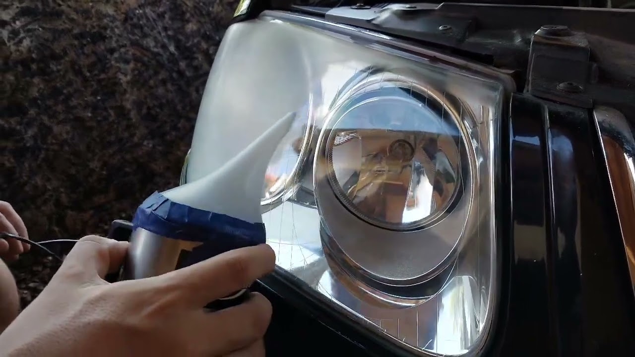 Vw bora, restauración de acrílicos con vapor de polímero. 