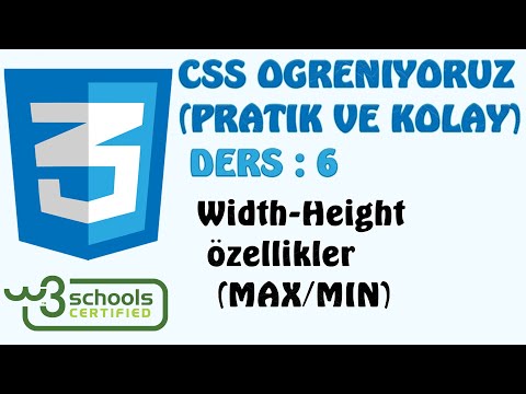 CSS'te Width-Height Özellikler / Max ve Min Kullanımı Nasıl Olmalı / #6