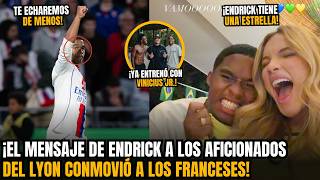 Mira Las Emocionantes Palabras De Endrick A Los Aficionados Del Lyon En Su Despedida