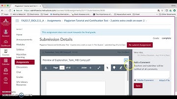 How to view instructor feedback in Canvas