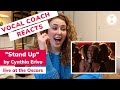 &quot;Stand Up&quot; Cynthia Erivo live at the Oscars 2020, VOCAL COACH REACTS