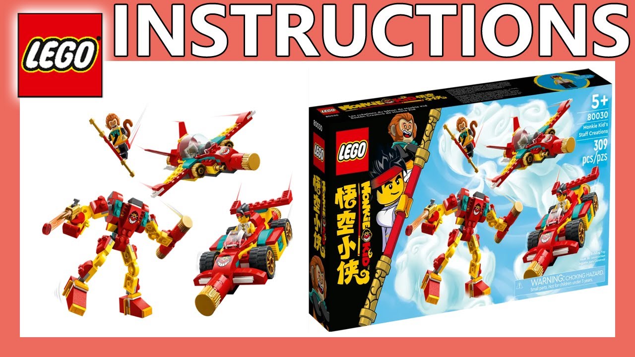 LEGO Instructions | Monkie Kid's Staff Creations | 80030 | LEGO