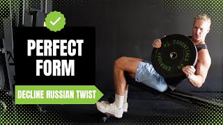 How To: Weight Plate Decline Russian Twist