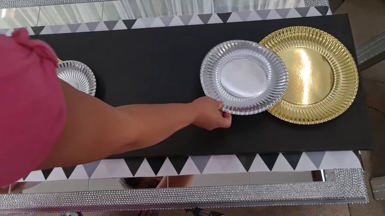 SUPER QUICK AND EASY WALL DECOR USING PAPER PLATES DIY ♡MHAESAN'S