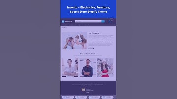 Juvento - Electronics, Furniture, Sports Store Shopify Theme #shopify #shopifytemplate #shorts
