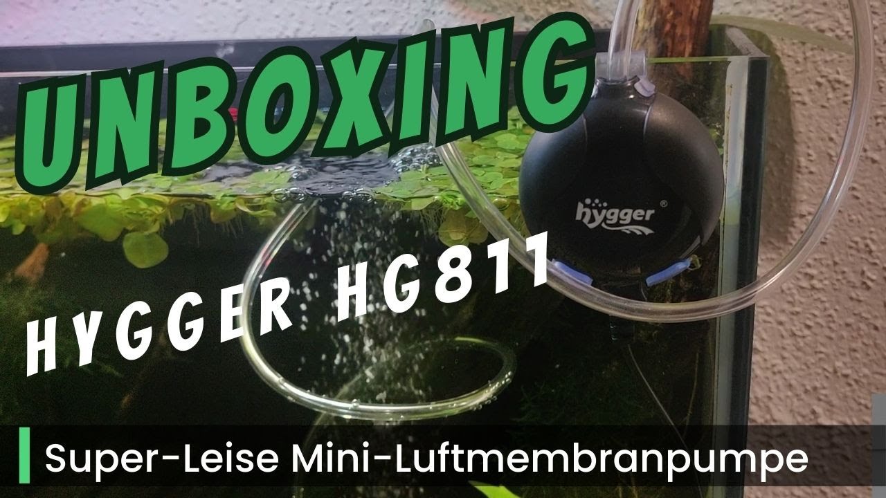 Unboxing & Test Hygger HG811 -Ultra leise Aquarium Luftmembranpumpe -Super  Silent Air Pump #eletek 