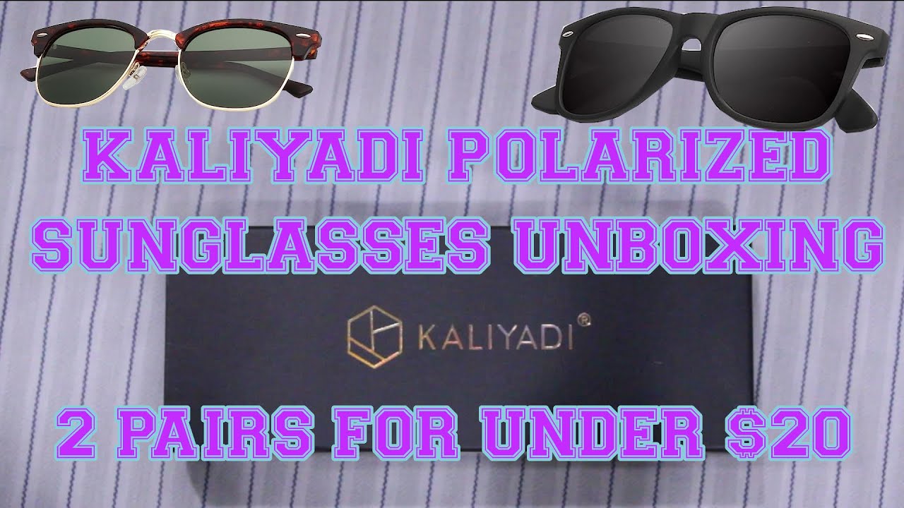 KALIYADI Polarized Sunglasses Unboxing Best Budget Sunglasses 