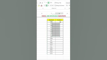 Excel Tips: Crack any Excel Job Interview with this Top Question! #exceltips #exceltutorial #shorts