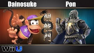 闘龍門 #34 Dainosuke(Diddy Kong) Vs. Pon(Ganondorf) - スマブラforWiiU | Smashlog