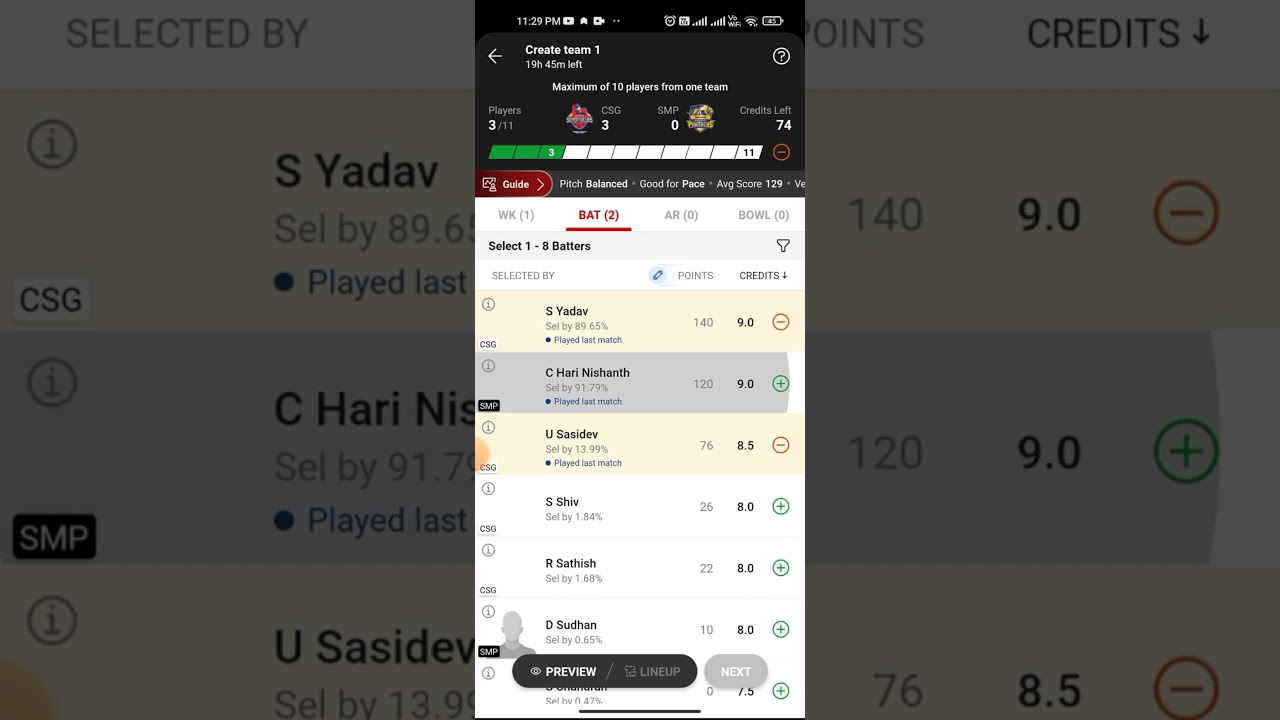csg vs smp dream11 prediction today 