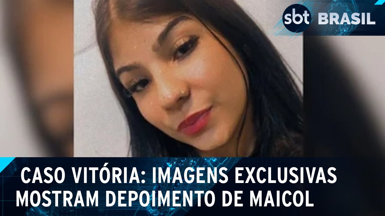 SBT tem acesso às imagens em que Maicol confessa ter matado Vitória | SBT Brasil (21/03/25)
