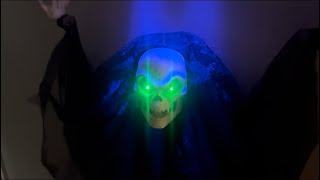 Halloween Gemmy Prototype 2008 Animated Floating Green Eyed Skeleton Reaper Unboxing & Repair