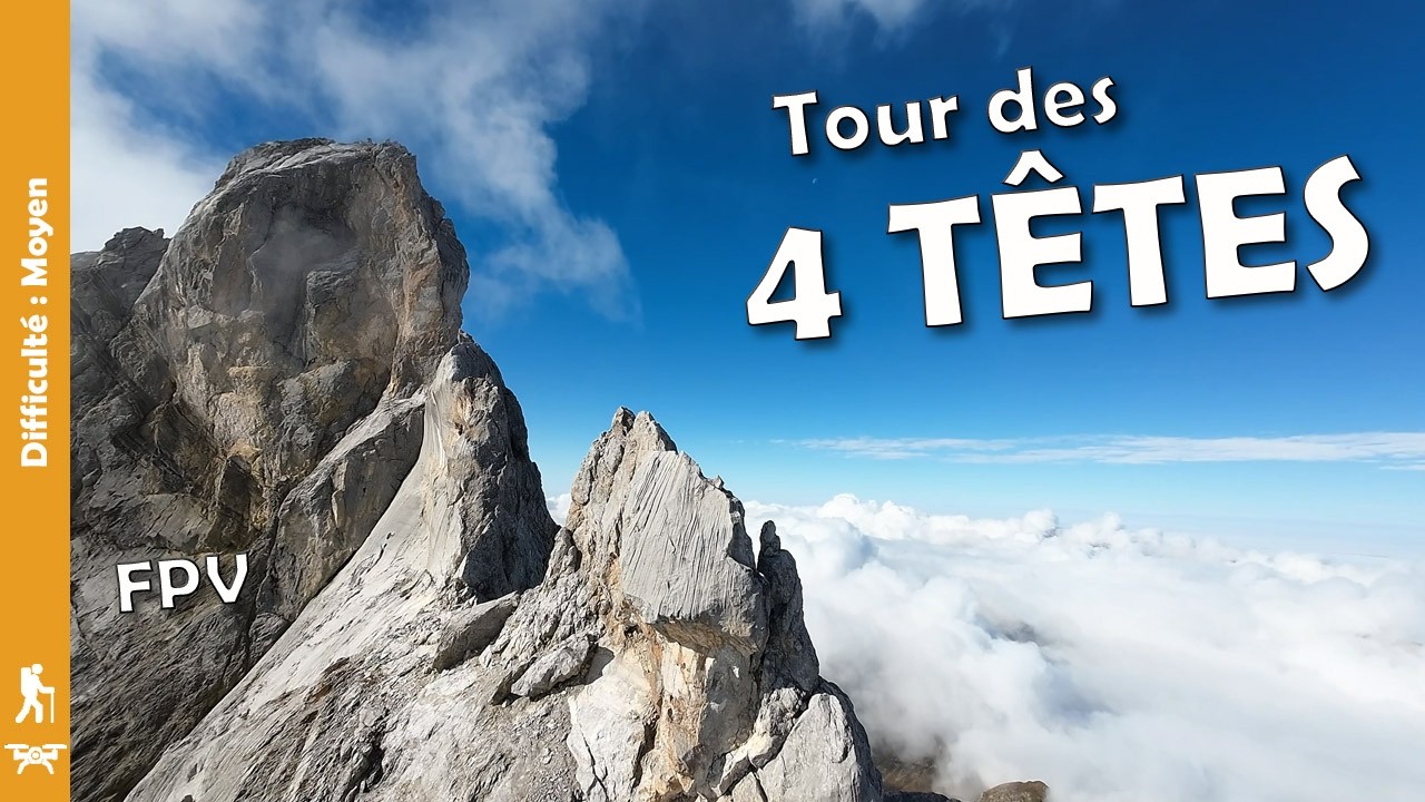 PERDU dans le brouillard - Pointe Percée et Tour des 4 Têtes (Rando + Drone FPV)