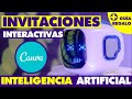 INVITACIONES Interactivas en CANVA con INTELIGENCIA ARTIFICIAL